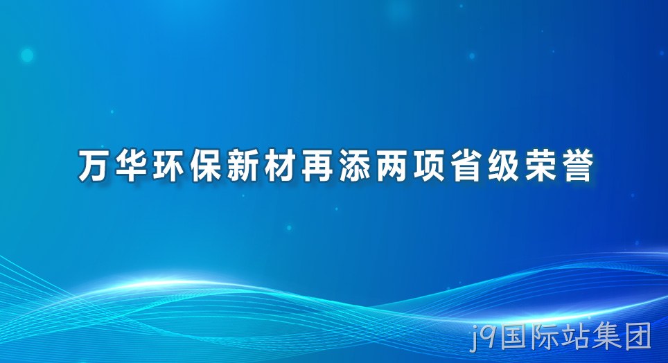 万华环保新材再添两项省级荣誉